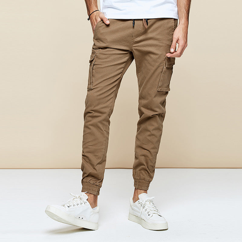 Autumn Men's Casual Military Fashion Slim Fit Jogger Pants