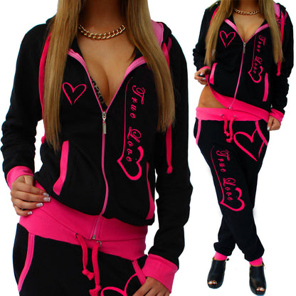 Casual knit sportswear suit