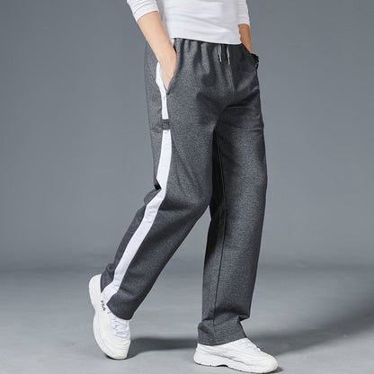 Men Loose Sport Running Stripe Sweatpants Fitness Training