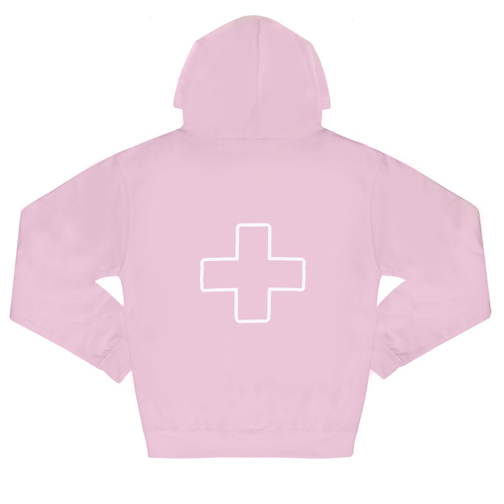 Candy Color Hooded Fleece Pullover Sweatshirt