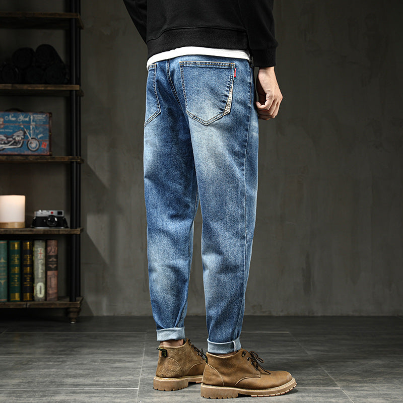 Jeans Loose Plus Plus Size Harem Trousers Stretch Feet Jeans Men