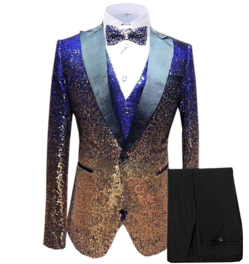 Three-piece Stage Suit For Men