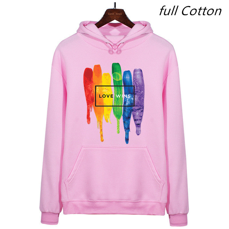 Men's Pride Lgbt Cotton Fleece Hoodies Sweatshirts 2022/2023 Man Love Wins Sweatshirts Hoodies Comics Hoodie